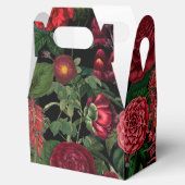 ムーディ花模様ズブラック&ブルゴーニュヴィンテージ フェイバーボックス (オープン)