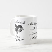 ムーディ部族牡羊トーテムスピリットアニマルコーヒーマグ コーヒーマグカップ (正面左)