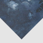 ムーディ青い水色の月の女神が分離する 薄葉紙 (詳細)