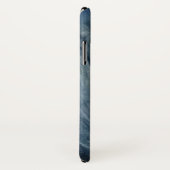 ムーディ青の水色の月の女神の森 Case-Mate iPhoneケース (裏面/右)