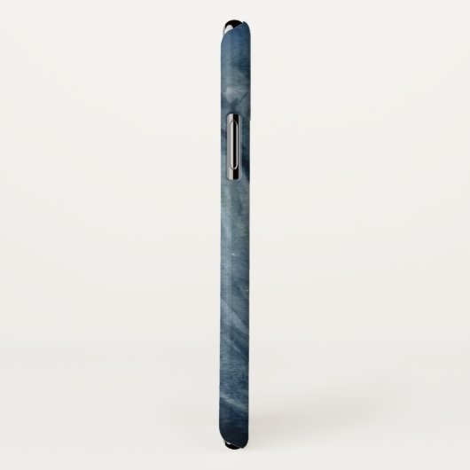 ムーディ青の水色の月の女神の森 Case-Mate iPhoneケース (裏面/右)