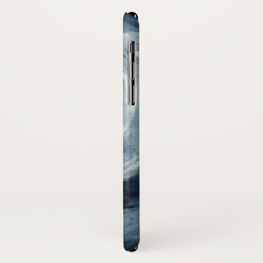 ムーディ青の水色の月の女神の森 Case-Mate iPhoneケース (裏面/左)