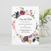 ムーディ&バ素朴ルガンディフローラ&ベリーフレーム セーブザデート (スタンド正面)