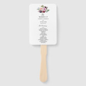 ムーディ&バ素朴ルガンディ水彩花&ベリー ハンドファン (正面)