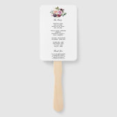 ムーディ&バ素朴ルガンディ水彩花&ベリー ハンドファン (裏面)