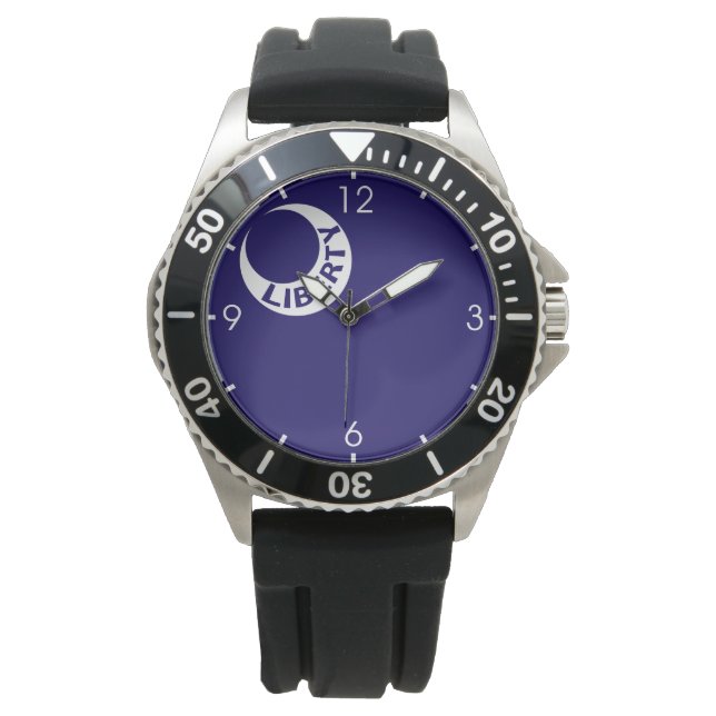 ムートリー国旗（自由） （アメリカ史） 腕時計 (正面)