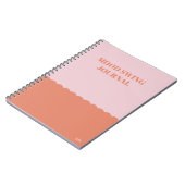 ムードおもしろいスイングジャーナルPink Orange モダン ノートブック (左側)