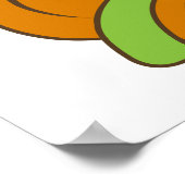 ムードの紫色の舌のサイケデリック天気像 ポスター (角)