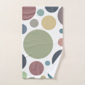 ムードカッコいいポルカドット バスタオルセット (ハンドタオル)