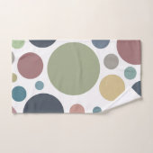 ムードカッコいいポルカドット バスタオルセット (ハンドタオル)