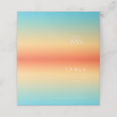 ムードグラデーショ結婚ンのテーブル熱帯の空ID741 プレイスカード (外部開封)