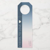 ムードグラデーショ結婚ンの応援プロシアの空ID741 ボトルネックタグ (正面)