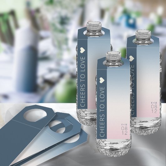 ムードグラデーショ結婚ンの応援プロシアの空ID741 ボトルネックタグ