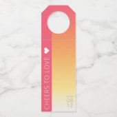 ムードグラデーショ結婚ンの応援暑い夏ID741 ボトルネックタグ (正面)