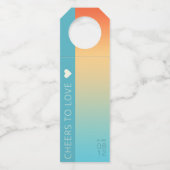 ムードグラデーショ結婚ンの応援熱帯の空ID741 ボトルネックタグ (正面)