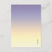 ムードグラデーショ結婚ンの詳細インディゴサンセットID741 エンクロージャーカード (裏面)