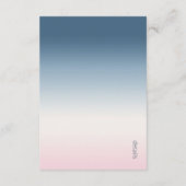 ムードグラデーショ結婚ンの詳細プロシアの空ID741 エンクロージャーカード (裏面)