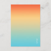 ムードグラデーショ結婚ンの詳細熱帯の空ID741 エンクロージャーカード (裏面)