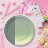 ムードグラデーシ結婚ョンの春牧草地ID741 ペーパープレート (パーティー)