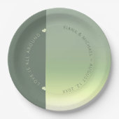 ムードグラデーシ結婚ョンの春牧草地ID741 ペーパープレート (正面)