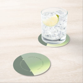 ムードグラデーシ結婚ョンの春牧草地ID741 ラウンドペーパーコースター