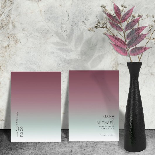 ムードグラデ結婚ントのバーガンディーミストID741 セーブザデート