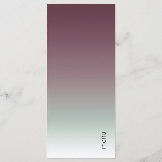 ムードグラデ結婚ントのバーガンディーミストID741 メニュー (裏面)