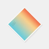 ムードグラデ結婚ントの熱帯の空ID741 スタンダードカクテルナプキン (角)