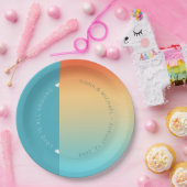 ムードグラデ結婚ントの熱帯の空ID741 ペーパープレート (パーティー)