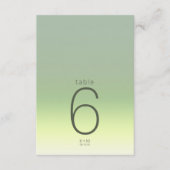 ムードグラデ結婚ーションのテーブル春牧草地ID741 招待状 (正面)