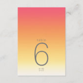 ムードグラデ結婚ーションのテーブル暑い夏ID741 招待状 (正面)