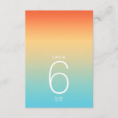 ムードグラデ結婚ーションのテーブル#トロピカルスカイID741 招待状 (正面)