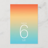 ムードグラデ結婚ーションのテーブル#トロピカルスカイID741 招待状 (裏面)