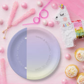 ムードグラデ結婚ーションのパステルドーンID741 ペーパープレート (パーティー)