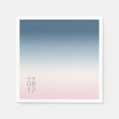 ムードグラデ結婚ーションのプロシアの空ID741 スタンダードカクテルナプキン (正面)