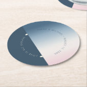 ムードグラデ結婚ーションのプロシアの空ID741 ラウンドペーパーコースター (アングル)