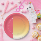 ムードグラデ結婚ーションの暑い夏ID741 ペーパープレート (パーティー)