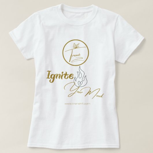 ムードシャツに火を付ける Tシャツ (デザイン正面)