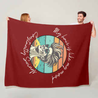 ムードスインガーのタイムマシンブラックスタイル時計 フリースブランケット