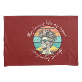 ムードスインガーのタイムマシンブラックスタイル時計 枕カバー (正面右)