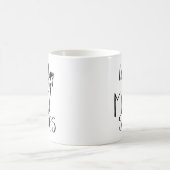 ムードスイングおもしろいことわざムーディPMSユーモア コーヒーマグカップ (中央)