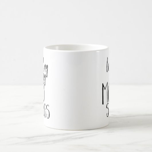 ムードスイングおもしろいことわざムーディPMSユーモア コーヒーマグカップ (中央)