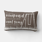 ムードスイングマイガーデン更年期おもしろい引用文 ランバークッション (裏面)