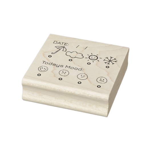 ムードトラッカ気にー自弾ジャーナルプランナーrubb ラバースタンプ (スタンプ)