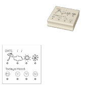 ムードトラッカ気にー自弾ジャーナルプランナーrubb ラバースタンプ (押印)