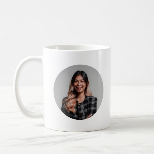 ムードパーソナライズされたエンハンサー写真オフィスギフトティー コーヒーマグカップ (左)