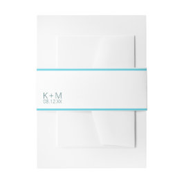 ムードミニマル結婚リストのトロピカルスカイID741 招待状ベリーバンド