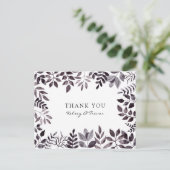 ムードモダンウォーター色ありがとうはがき ポストカード (スタンド正面)