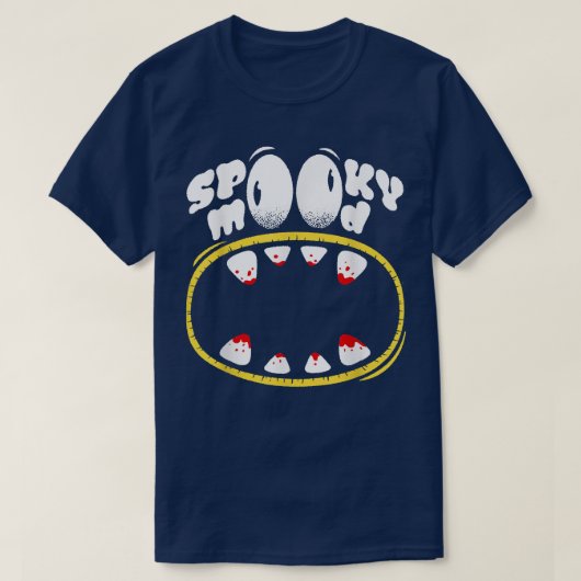 ムード不気味ハロウィーン衣装モンスタクラシックン Tシャツ (デザイン正面)