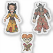 ムード私に話さない – 怒顔ステッカー シール (正面)